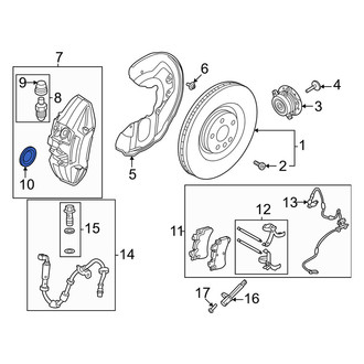 Volvo OE - Front Disc Brake Caliper Piston Boot