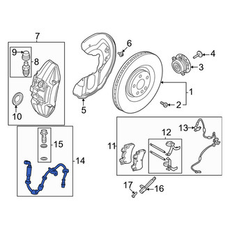 Volvo OE - Front Left Brake Hydraulic Hose