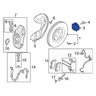 Volvo OE - Rear Wheel Bearing and Hub Assembly