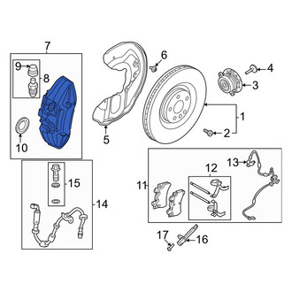 Volvo OE - Front Left Disc Brake Caliper