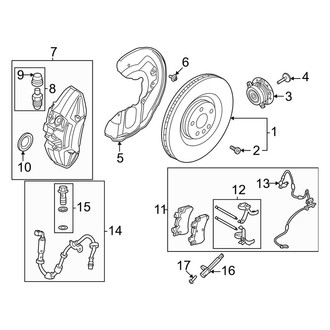 Volvo OE - Front Suspension - Brake Components