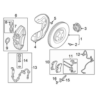 Volvo OE - Front Suspension - Brake Components (RWD)