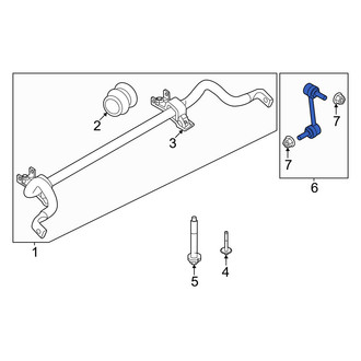 Volvo OE - Front Left Suspension Stabilizer Bar Link