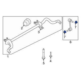 Volvo OE - Front Suspension Stabilizer Bar Link Nut