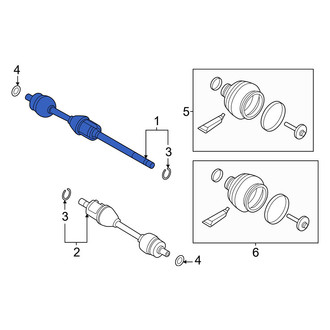 Volvo OE - Front Right CV Axle Assembly