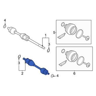 Volvo OE - Front Left CV Axle Assembly