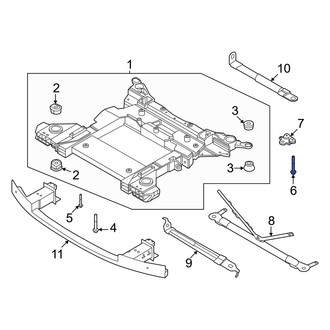 Volvo OE - Rear Suspension Crossmember Bolt