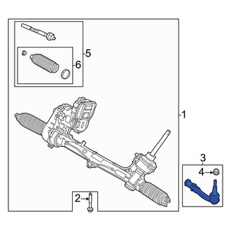 Volvo OE - Front Inner Steering Tie Rod End