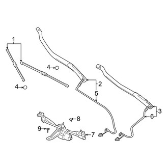 Volvo OE - Windshield - Wiper & Washer Components (Wipers and Linkage)