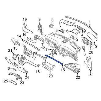 Volvo OE - Left Instrument Panel Molding
