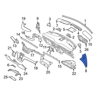 Volvo OE - Right Instrument Panel Side Cover
