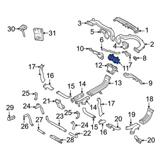 Volvo OE - Front Center Dashboard Air Vent