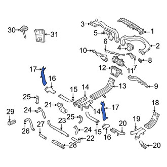 Volvo OE - Instrument Panel Air Duct