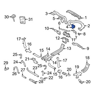 Volvo OE - Instrument Panel Air Duct