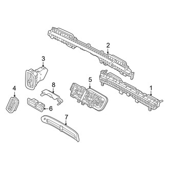 Volvo OE - Instrument Panel - Ducts (Louvers)