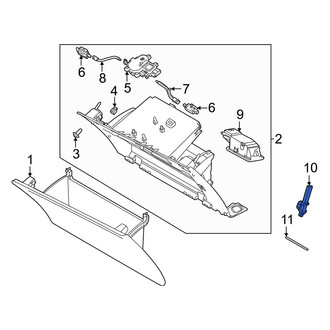 Volvo OE - Front Glove Box Support