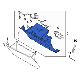 Volvo OE - Front Glove Box Storage Compartment