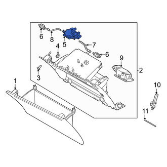 Volvo OE - Front Glove Box Latch