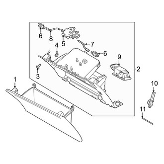 Volvo OE - Instrument Panel - Glove Box
