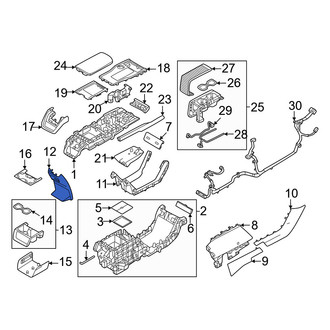 Volvo OE - Front Left Lower Rearward Console Panel