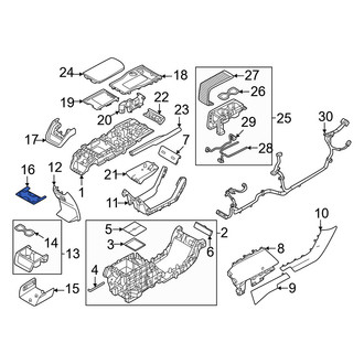 Volvo OE - Console Cup Holder Bezel