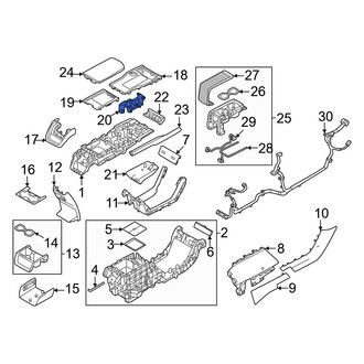 Volvo OE - Console Lid Bracket