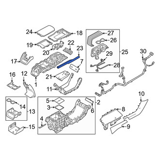 Volvo OE - Front Left Upper Console Trim Panel