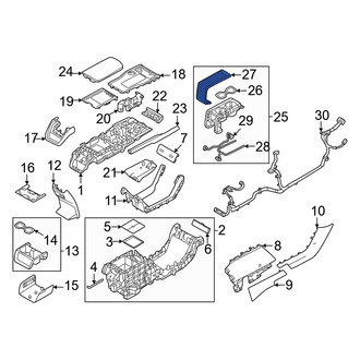 Volvo OE - Console Cup Holder Bezel
