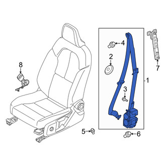 Volvo OE - Center Seat Belt Lap and Shoulder Belt