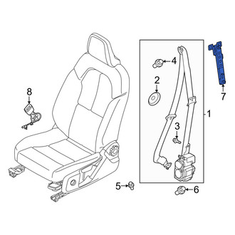 Volvo OE - Front Seat Belt Height Adjuster