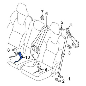 Volvo OE - Front Right Seat Belt Receptacle