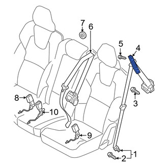 Volvo OE - Center Seat Belt Height Adjuster
