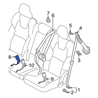 Volvo OE - Center Right Seat Belt Receptacle