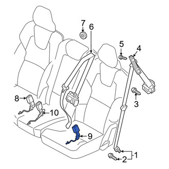 Volvo OE - Center Left Seat Belt Receptacle