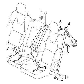 Volvo OE - Restraint Systems - Second Row Seat Belts