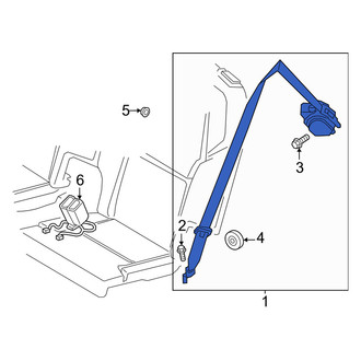 Volvo OE - Rear Right Seat Belt Lap and Shoulder Belt