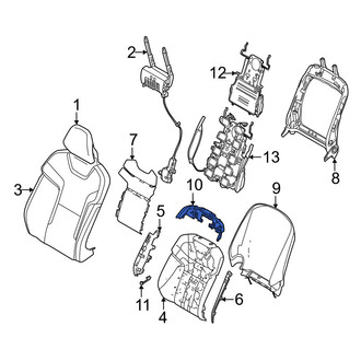 Volvo OE - Front Right Seat Back Panel Bracket
