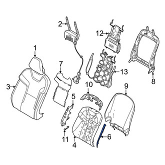 Volvo OE - Front Right Inner Seat Back Bolster Cushion