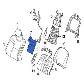 Volvo OE - Front Left Upper Seat Heater Pad