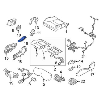 Volvo OE - Front Left Seat Back Recliner Adjustment Mechanism Cover
