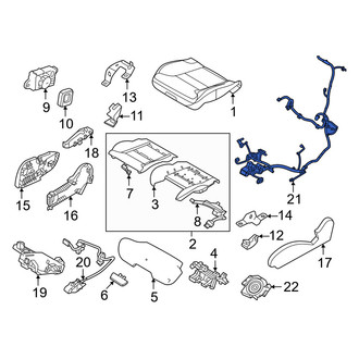 Volvo OE - Front Right Power Seat Wiring Harness