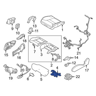 Volvo OE - Right Seat Cushion Pad Bracket