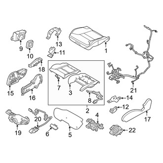 Volvo OE - Seats & Tracks - Passenger Seat Components (Seat Cushion)
