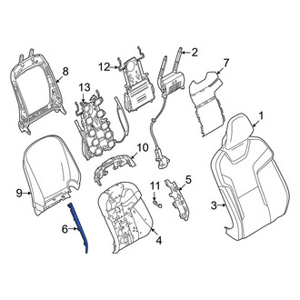 Volvo OE - Front Left Inner Seat Back Bolster Cushion