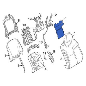 Volvo OE - Front Left Upper Seat Heater Pad