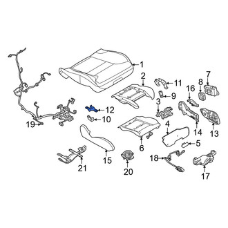 Volvo OE - Left Inner Seat Hinge Cover Bracket