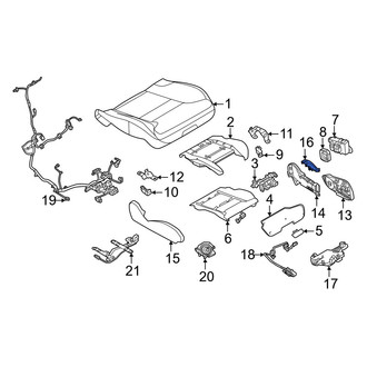 Volvo OE - Front Left Seat Back Recliner Adjustment Mechanism Cover