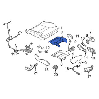 Volvo OE - Front Right Forward Seat Cushion Pad