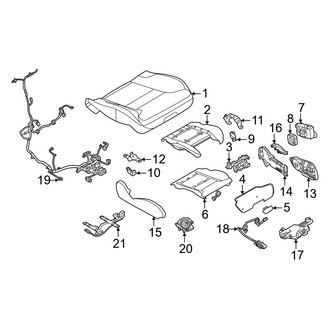 Volvo OE - Seats & Tracks - Driver Seat Components (Seat Cushion)