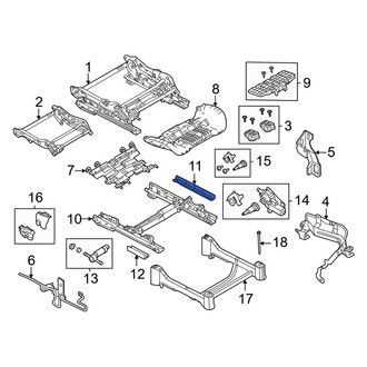 Volvo OE - Front Left Outer Seat Track Cover